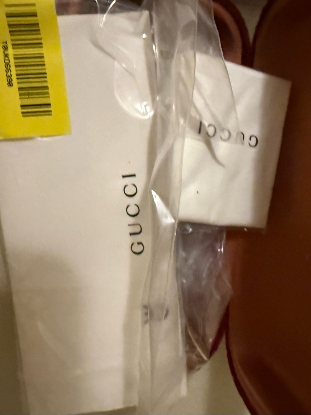 NWT Gucci GG0352S 002 Gold Rimless Oversized Brown Gradient Sunglasses - Picture 7 of 9
